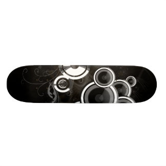Svartvitt Skateboard Bräda 19,5 Cm