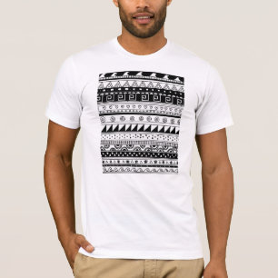 Svartvitt stam- mönster tee