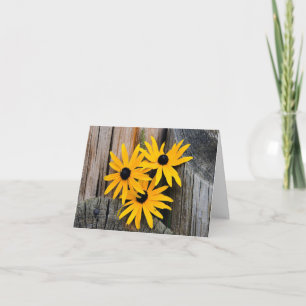 Svartvitt Susan Blank Note Card Kort
