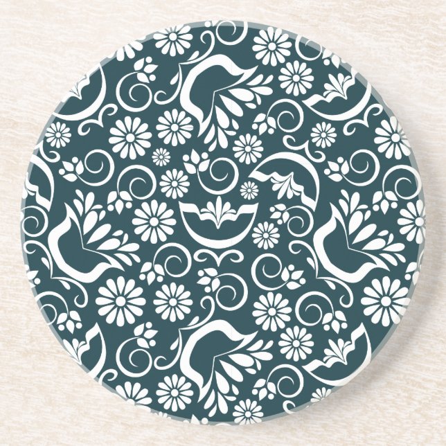 Svartvitt underlägg elegant (Framsidan)