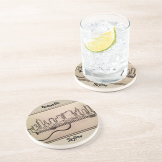 Svartvitt underlägg "för akustisk horisont"