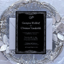 Svartvitt vanligt minimalistiskt Bröllop