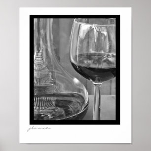 svartvitt vin två poster