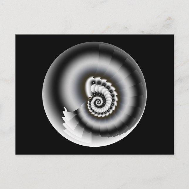 Svartvitt Vykort (Framsida)