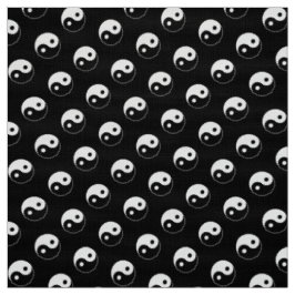 Svartvitt Yin Yang mönstertyg Tyg