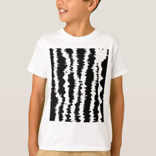 Svartvitt Zebra-design T-shirt