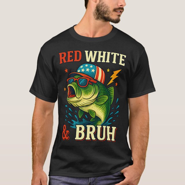 Svärtyperad abborre t shirt (Framsida)