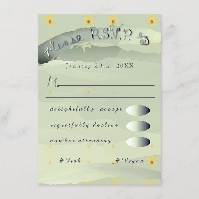 Svarva inbjudan Daisy och Grey Bilaga (Framsida)