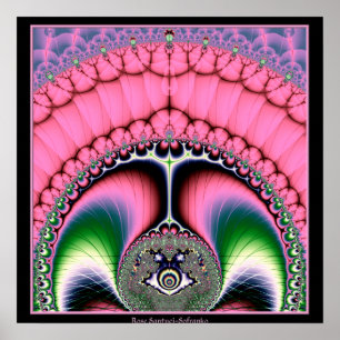 Svassa påfågelFractal Poster