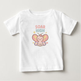 Sväva Högt – Pastell Fjäril Joy T Shirt