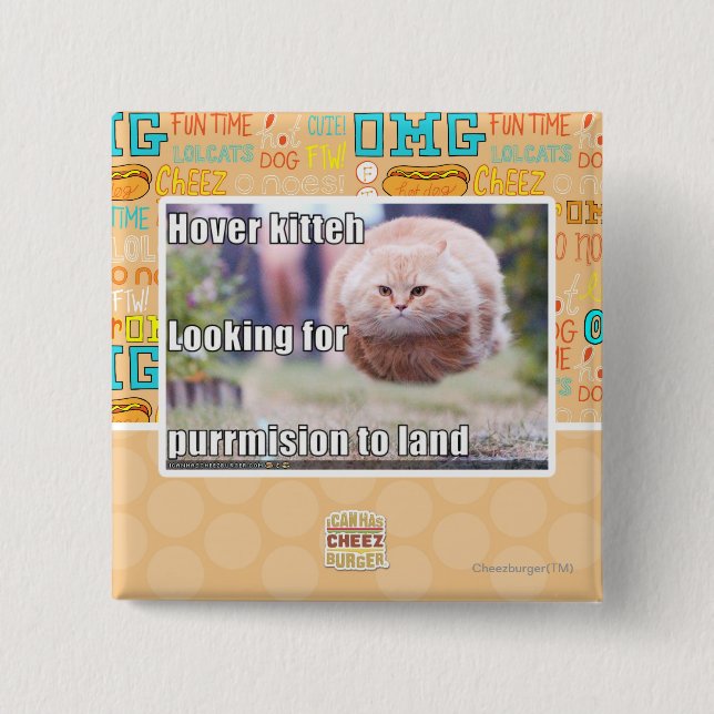 Svävandekitteh Knapp (Framsida)