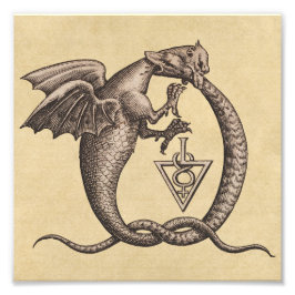 Svavel och kvicksilver Alchemy Sigils Fototryck