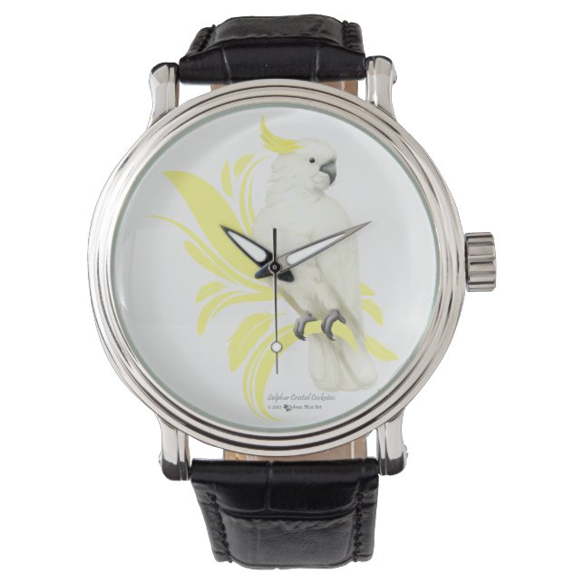 Svavelbelagd ockatoo armbandsur (Framsida)