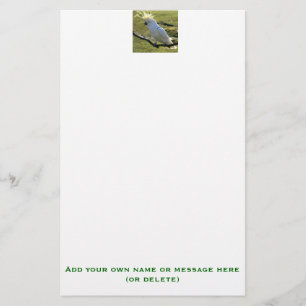 Svavelbevuxen Cockatoo i Australien Brevpapper