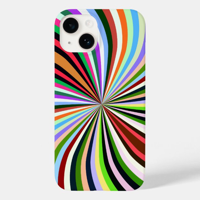 Svavelfri och Chic Färgfull Swirl Abstract Design (Baksida)