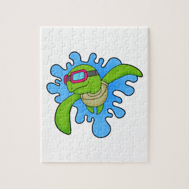 Svavelgoggor från sköldpaddor pussel (Vertikal)