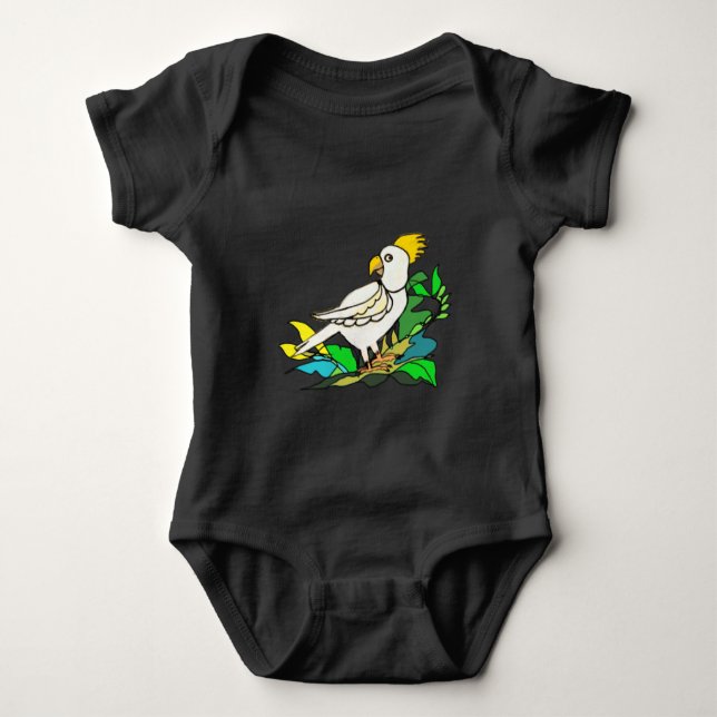 Svavelkrubbad cockatoo baby t shirt (Framsida)