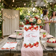 Berry Sweet Strawberry Bridal Shower Collection
