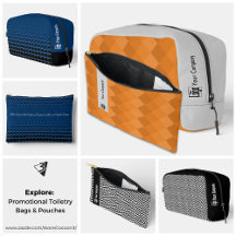 Customizable Promotional Toiletry Bags & Pouches