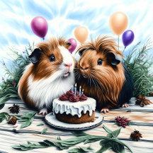 Long-Haired Guinea Pigs Birthday Party