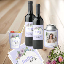 Hello Fifty! Delicate Florals 50th Birthday Party