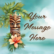 Watercolor Luau Party Collection