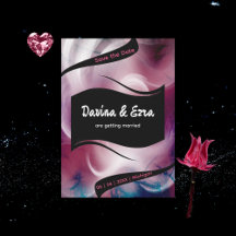 Vivid Watercolor Pink Wedding Suite