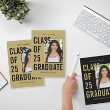 Class Of XX Black & Gold Graduation Suite