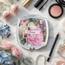 Personalized Bridesmaid Compact Mirror – Gift