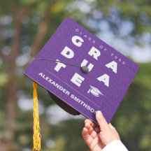 Bold GRADUATE Letters and Cap