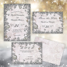 Silver Christmas Splendor Winter Wedding