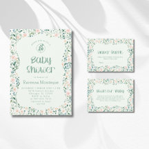 Floral Soft Wildflower Meadow | Baby Shower