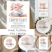 Pink Floral Tea   Book