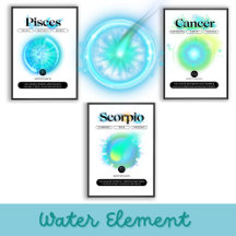 Zodiac Sign Art - Water Element