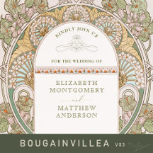 Bougainvillea v03 - Vintage Art Nouveau