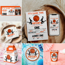  Basketball First Year Down   1st Birthday Party 