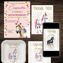 Pony girly birthday party