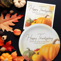 Beautiful Custom Thanksgiving Cards & Decor