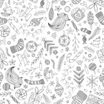 Christmas Doodle Pattern
