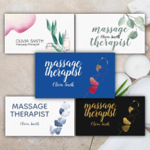 Massage Therapist Bussiness cards