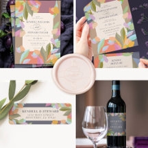 Colorful Fall Flowers Boho Wedding