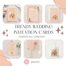 Trendy Wedding Invitation Cards