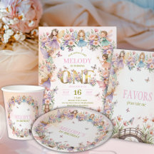 Whimsical Enchanted Fairy Garden 1st Birthday