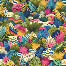 Colorful jungle design