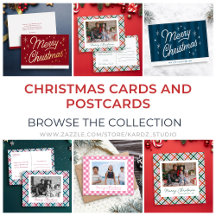 Modern Christmas Cards and Postcards
