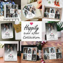 Happily Ever After Couples Photo Wedding Gift 