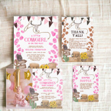 Rustic boho western cow baby shower 