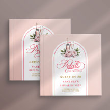 Petals and Prosecco Bridal Shower Guest Books 215S