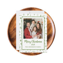 Whimsical Doodle Green Large Christmas Collection