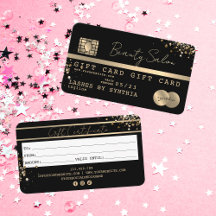 Credit Card Gift Certificate